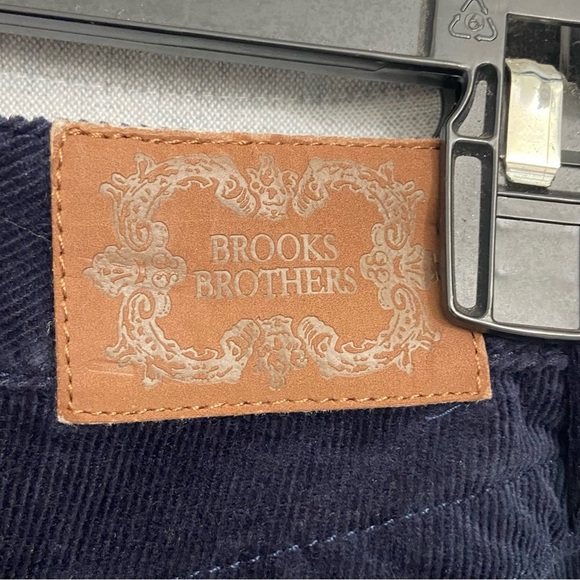 BROOKS BROTHERS / Navy Blue Corduroy Mini Skirt Size 8 - Picture 9 of 11